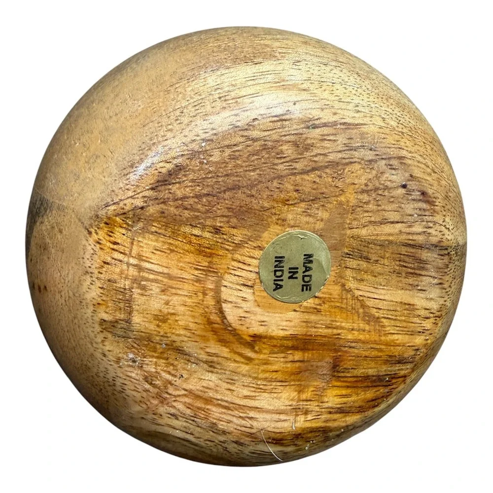 Rustic Wood and Cast Metal Acorn Decorative Figurine Fall Decor